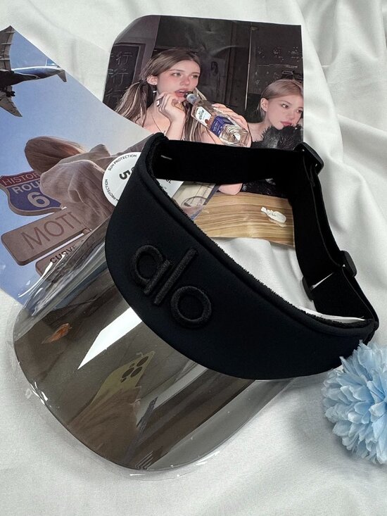 ALO Yoga Accessories - NWT🥏Alo Yoga Airlift Solar Visor Black Tennis Golf Cap🧢Minimal Sport Style